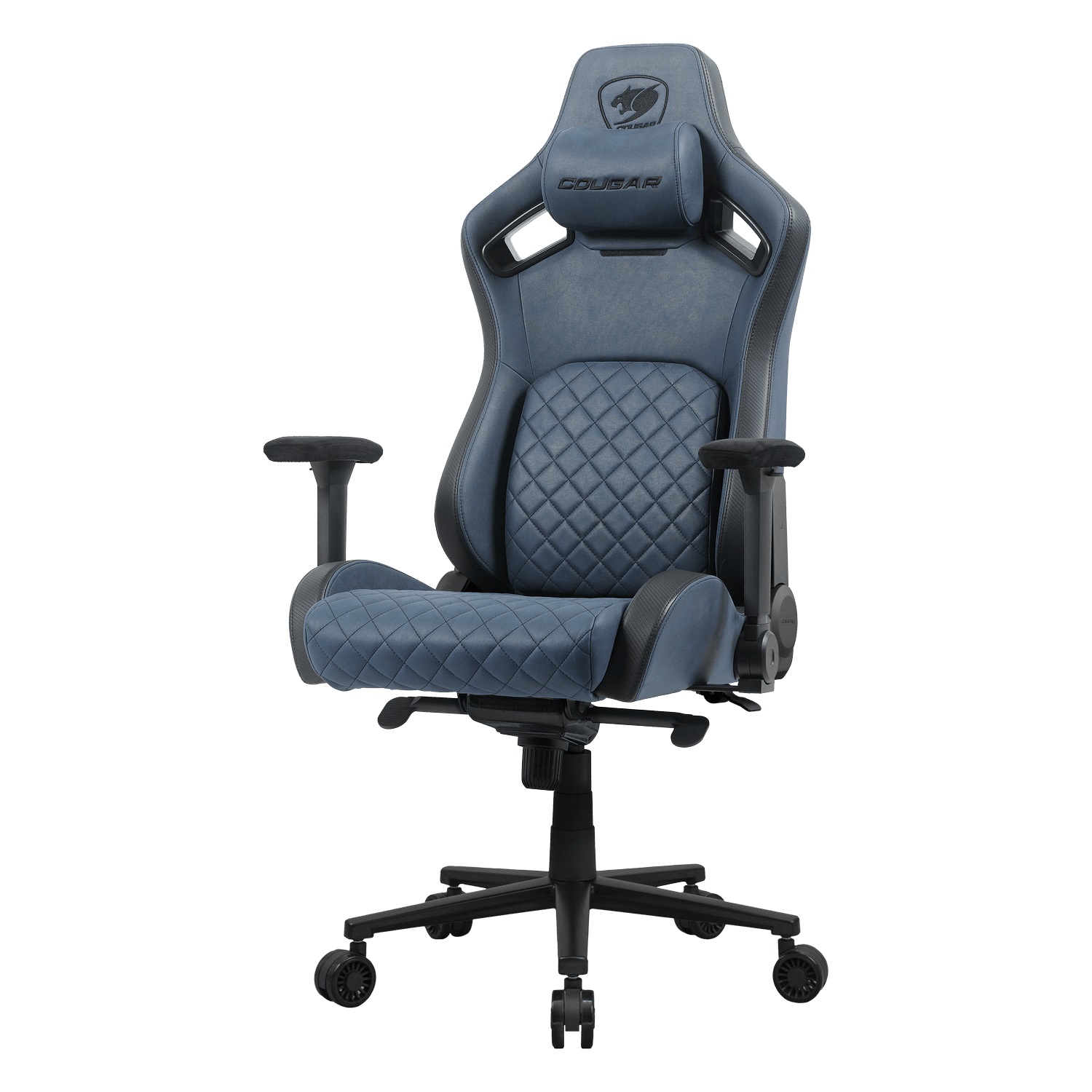 Cougar Sedia da Gaming CGR-DSF-BUB - Max 150kg, Tappezzata, Blu Navy e Nero