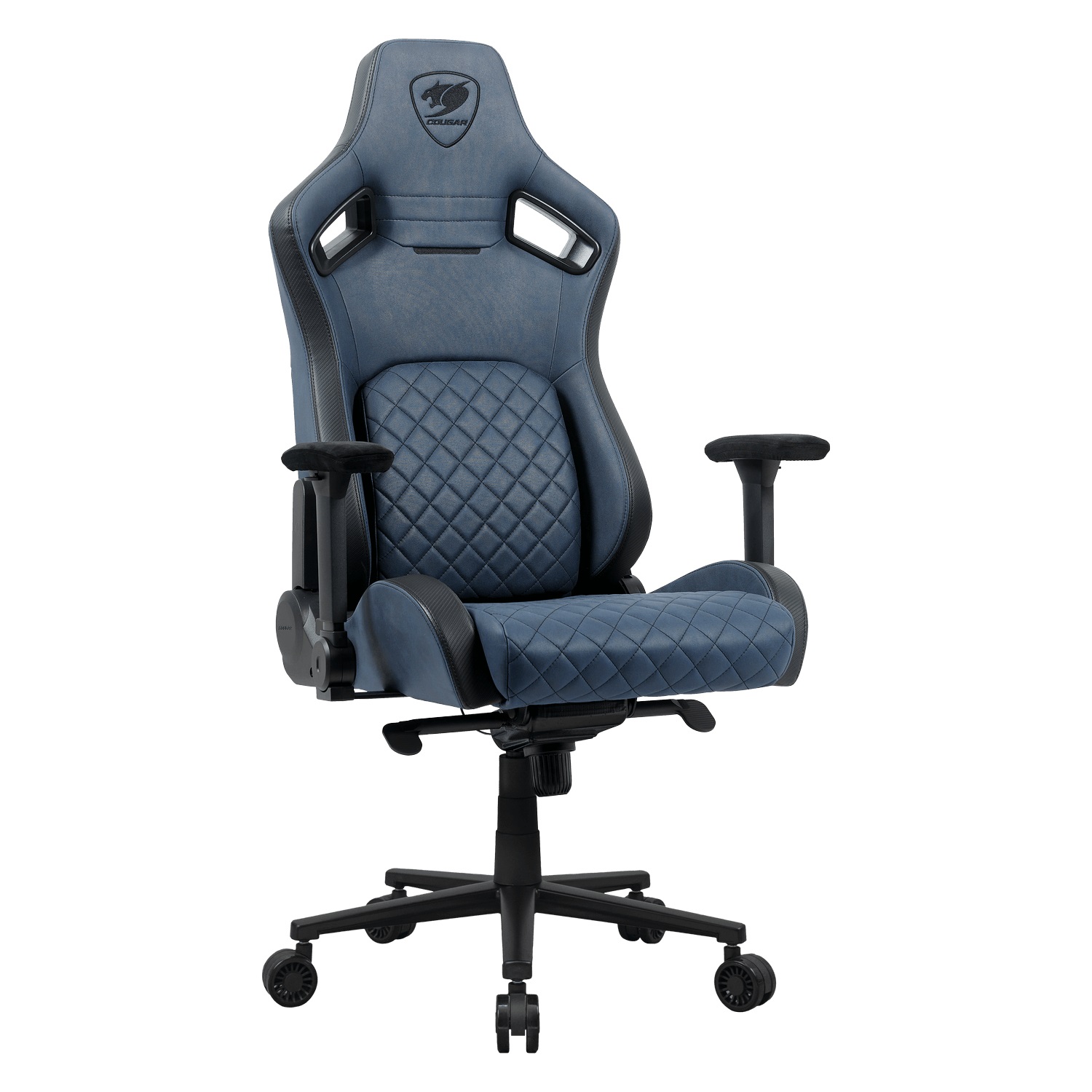 Cougar Sedia da Gaming CGR-DSF-BUB - Max 150kg, Tappezzata, Blu Navy e Nero