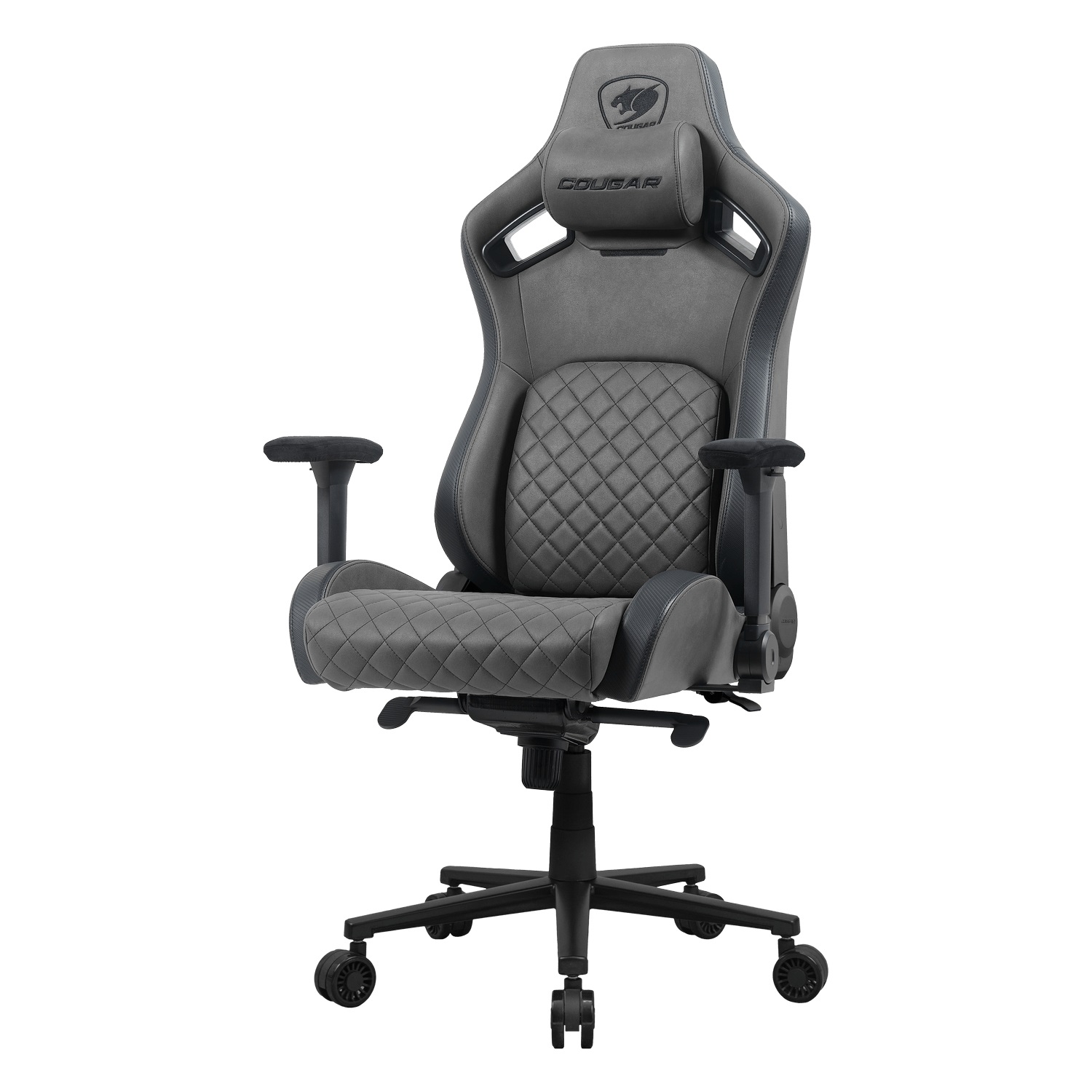 Cougar Defensor S - Sedia Gaming Universale Nero/Grigio, Max 150 kg, Tappezzata