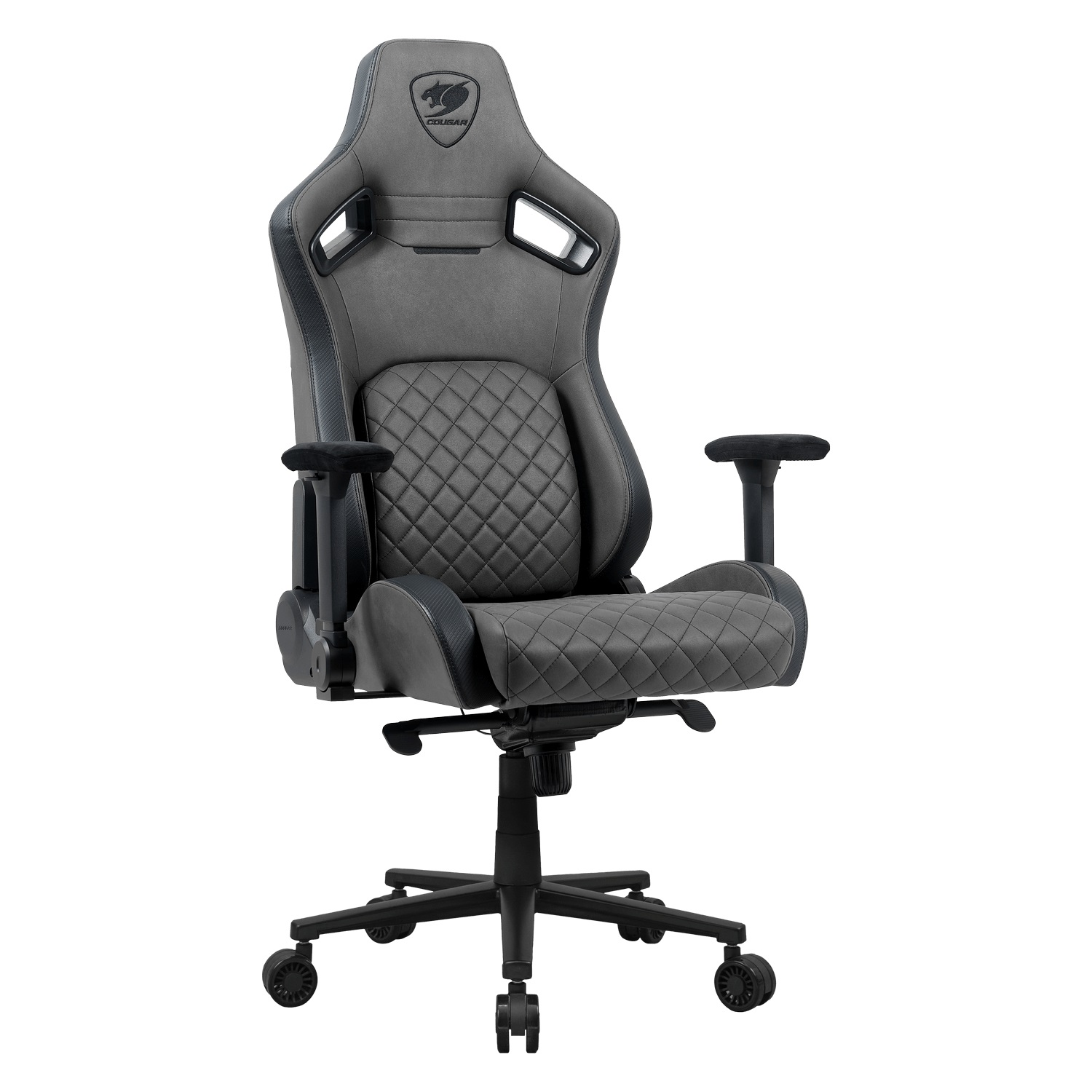 Cougar Defensor S - Sedia Gaming Universale Nero/Grigio, Max 150 kg, Tappezzata