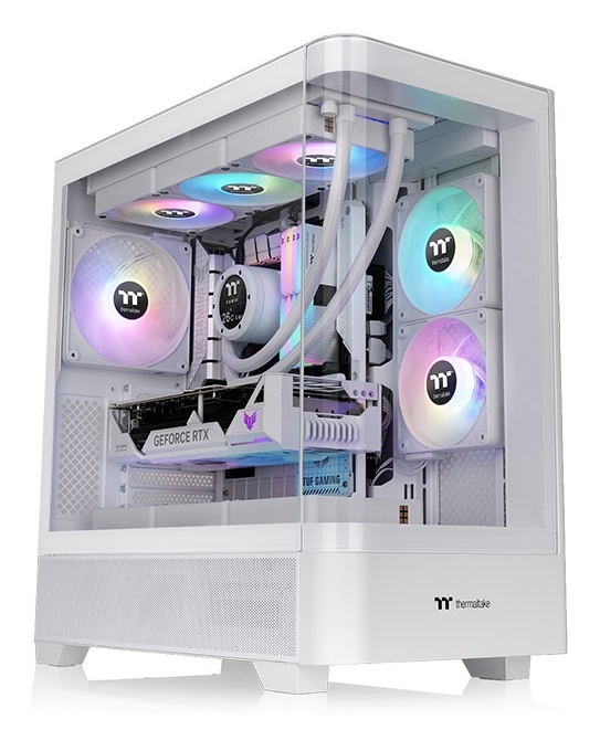 Thermaltake View 290 TG ARGB Midi Tower Bianco - Compatibile con ATX, micro ATX, Mini-ITX, Vetro Temperato, 2 Ventole da 120 mm