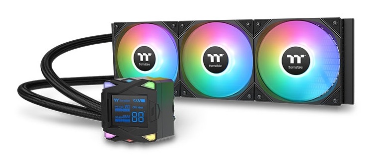 Thermaltake LA360-S ARGB Kit di raffreddamento a liquido All-In-One 120mm Nero con illuminazione ARGB e display LCD