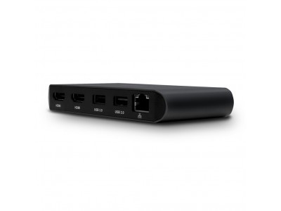 CalDigit Thunderbolt 3 Mini Dock Wired - Doppio HDMI 2.0, Portatile, Alimentato tramite Bus, 40 Gbps, Doppio 4K @ 60 Hz, USB 3.0 e 2.0, GbE LAN