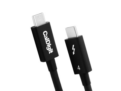 CalDigit Cavo Thunderbolt 4 / USB 4, 2m, 40 Gbps, 100W, Certificato Intel, Compatibile con Thunderbolt 3 e USB Tipo C