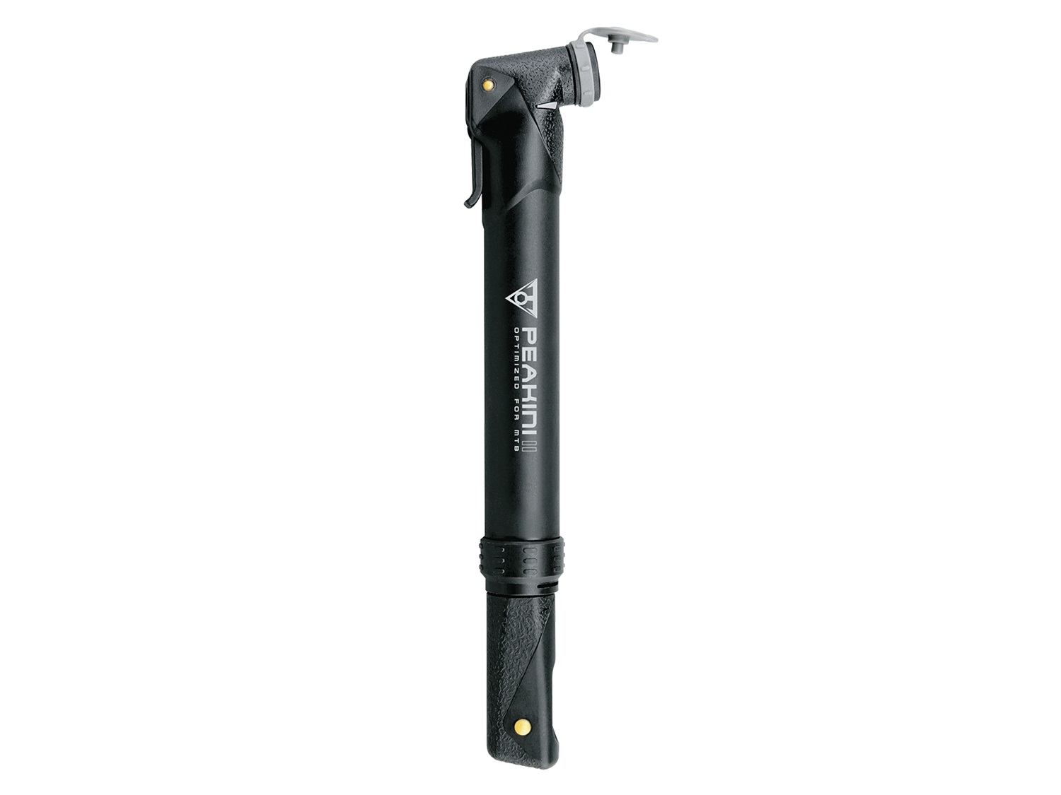 Topeak Peakini II Mini Pompa Tascabile Nero - Capacità 90 psi / 6 bar, Raccordo Presta/Schrader