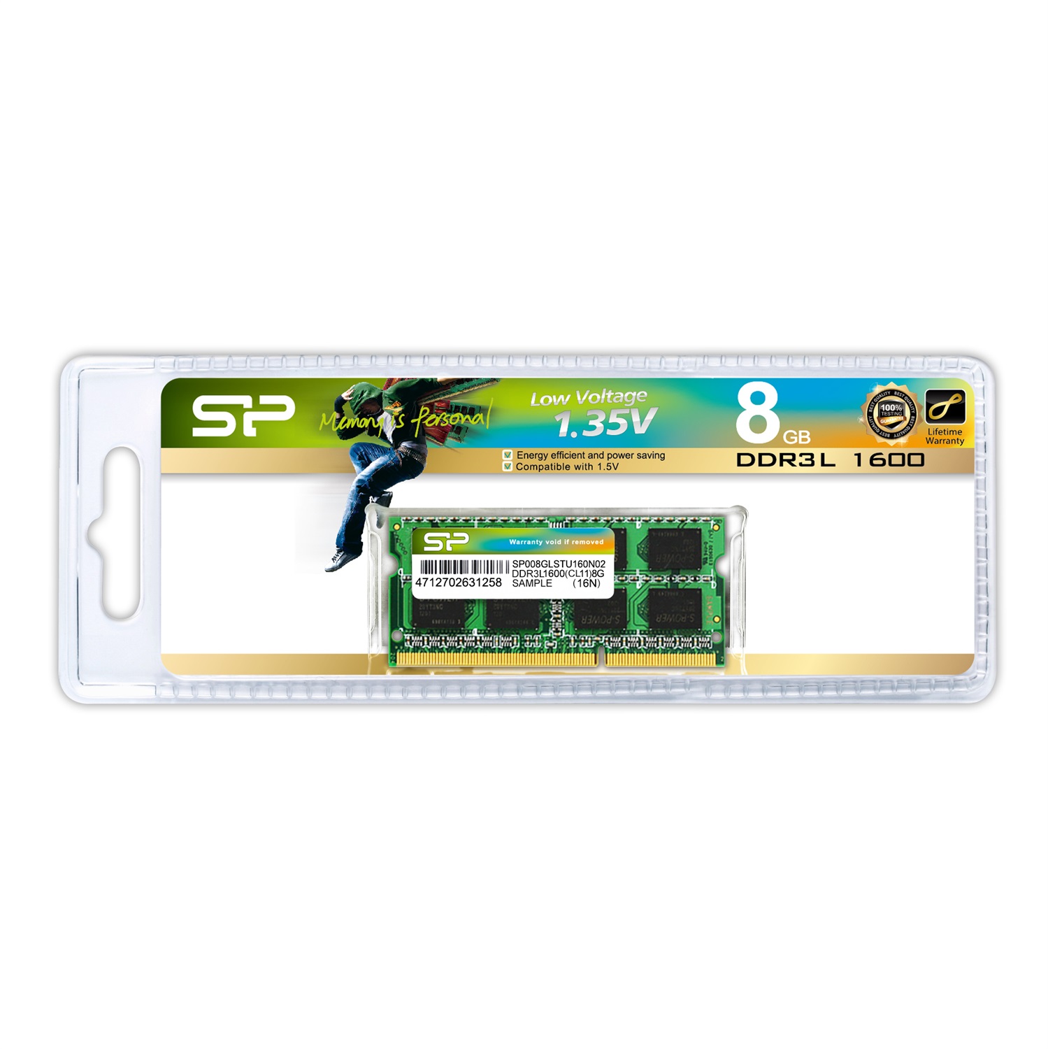 Silicon Power 8GB DDR3L SO-DIMM Memoria RAM 1 x 8 GB 1600 MHz 204-pin