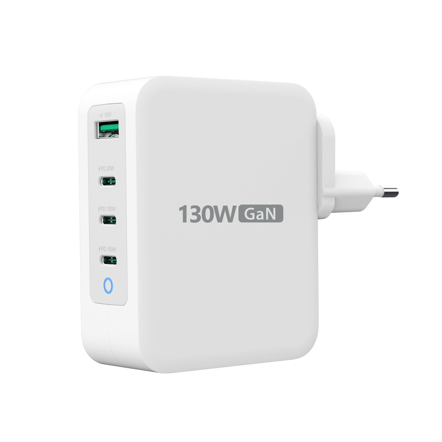 j5create Caricatore GaN USB-C 130W a 4 porte - Carica fino a 4 dispositivi contemporaneamente