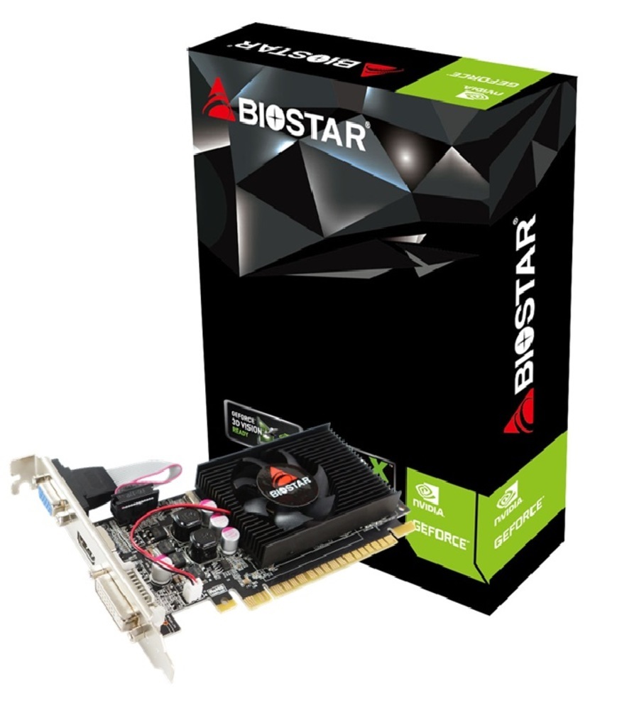 Biostar VN6103THX6 Scheda Video NVIDIA GeForce GT 610 2 GB GDDR3 PCI Express x16 2.0 con HDMI, DVI e VGA