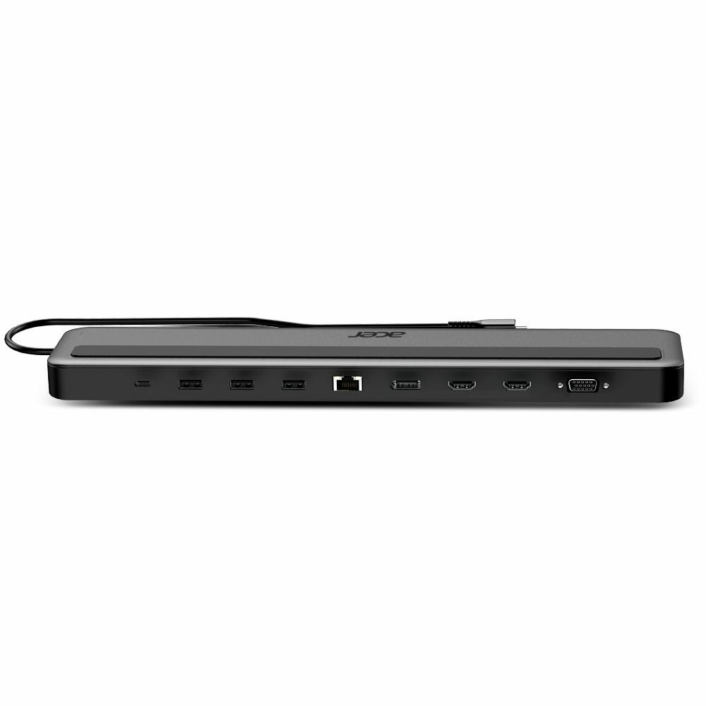 Acer HP.DSCAB.015 Docking Station 13 in 1 USB-C con Power Delivery, Triple Display, 100W, HDMI, DP, VGA, 3x USB 3.0, RJ45