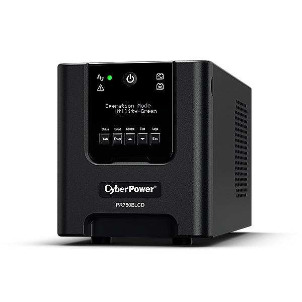 CyberPower PR750ELCDGR Gruppo di Continuità (UPS) A Linea Interattiva 0,75 kVA 675 W con 4 Prese AC, Porta USB Tipo B, Emergency Power Off