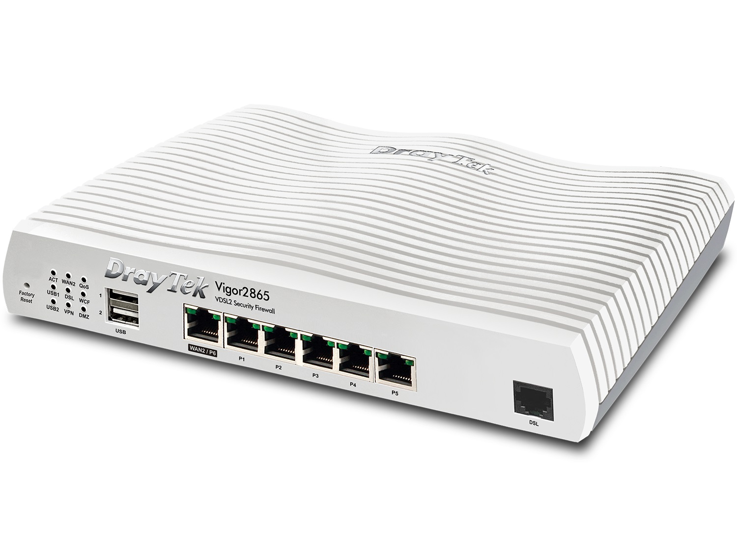 DrayTek Vigor 2865 Router Cablato Gigabit Ethernet con Supervectoring, Firewall e VPN - Modello V2865-B-DE-AT-CH