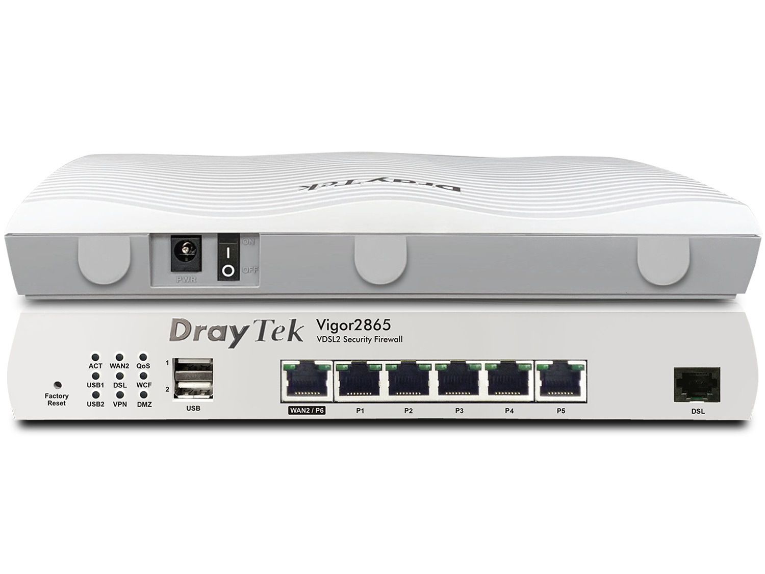 DrayTek Vigor 2865 Router Cablato Gigabit Ethernet con Supervectoring, Firewall e VPN - Modello V2865-B-DE-AT-CH