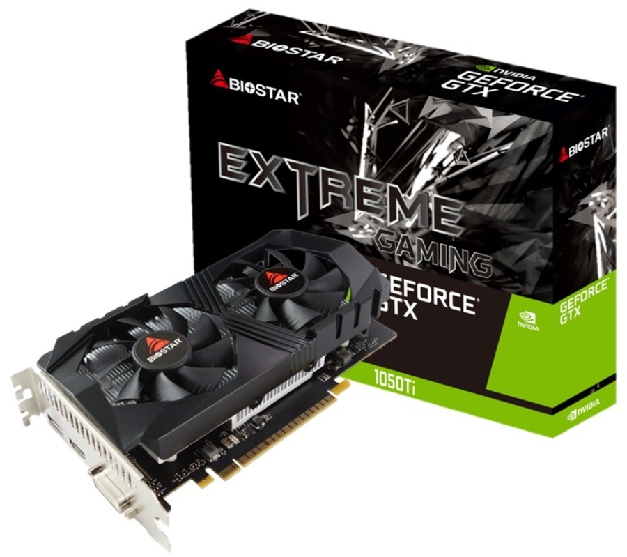 Biostar VN1055TF41 Scheda Video NVIDIA GeForce GTX 1050 Ti 4 GB GDDR5 DUAL FAN PCI Express 3.0