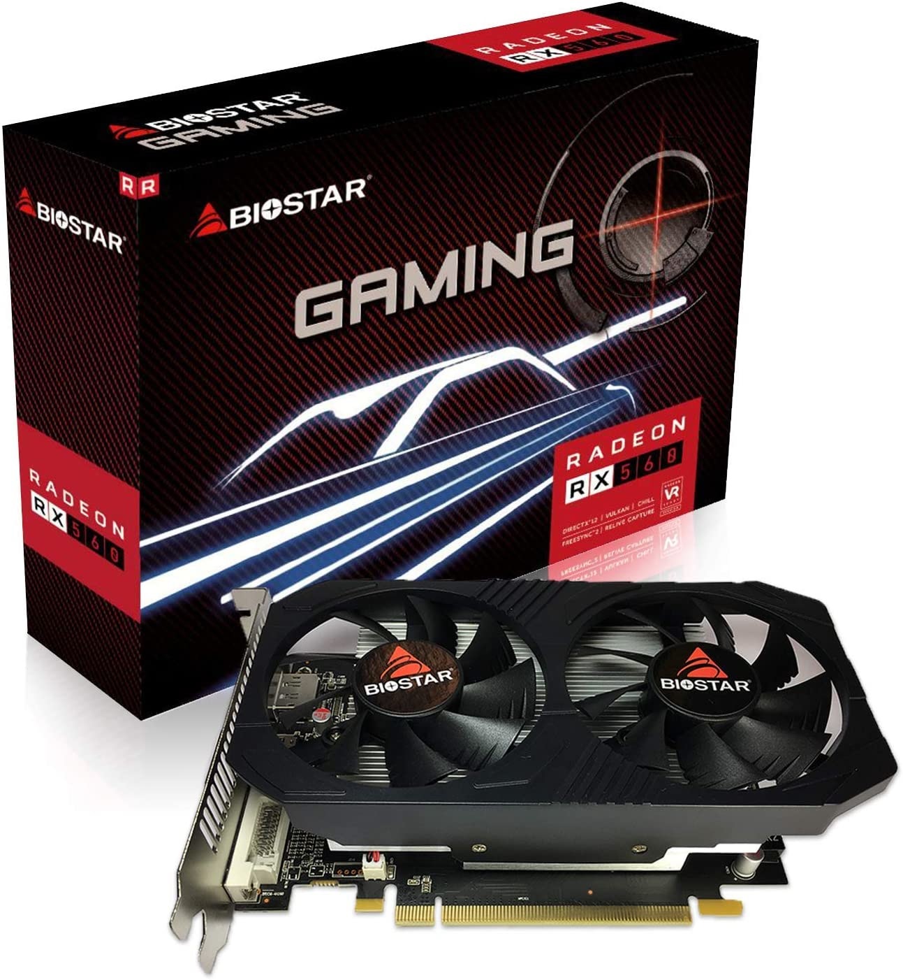 BIOSTAR VA5615RF41 Scheda Video AMD Radeon RX 560 4 GB GDDR5 PCI Express 3.0