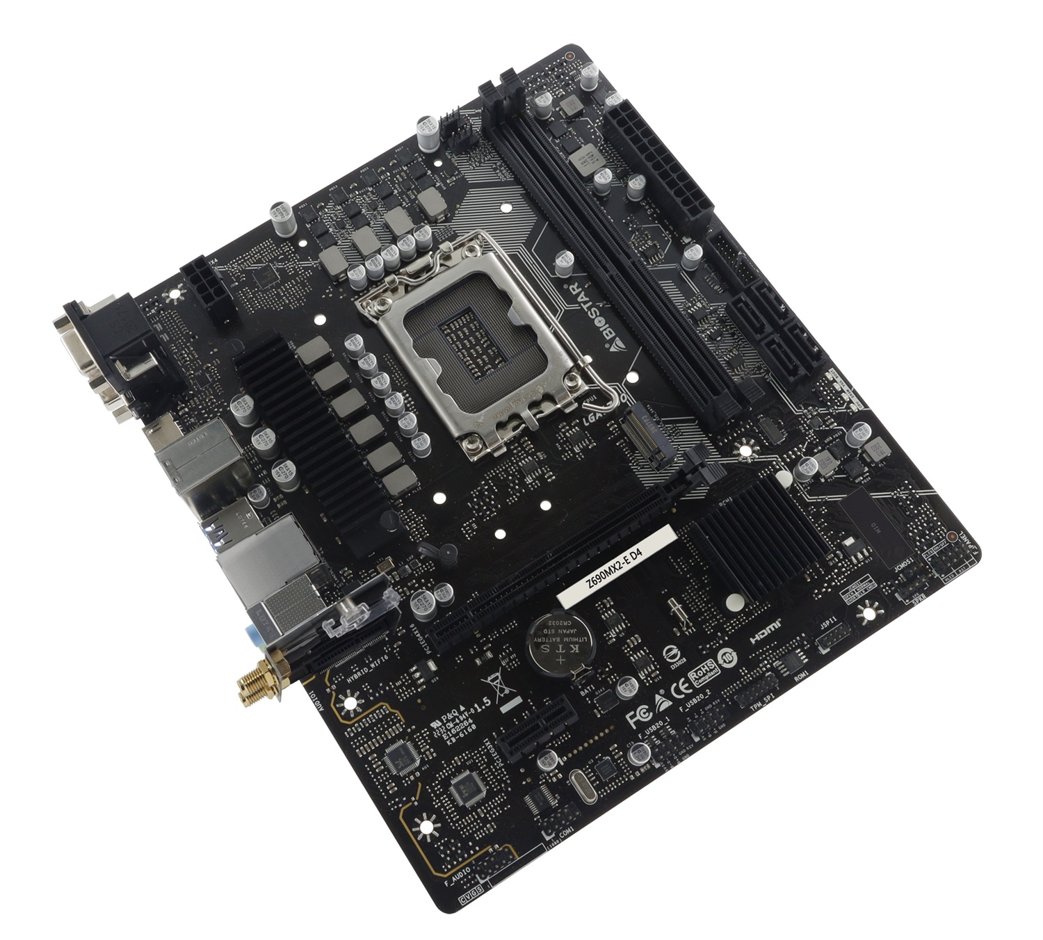 Biostar Z690MX2-E D4 Scheda Madre Micro ATX LGA 1700 con Chipset Intel Z690 e Supporto DDR4