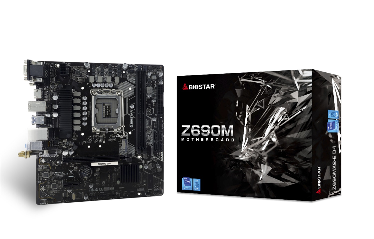 Biostar Z690MX2-E D4 Scheda Madre Micro ATX LGA 1700 con Chipset Intel Z690 e Supporto DDR4
