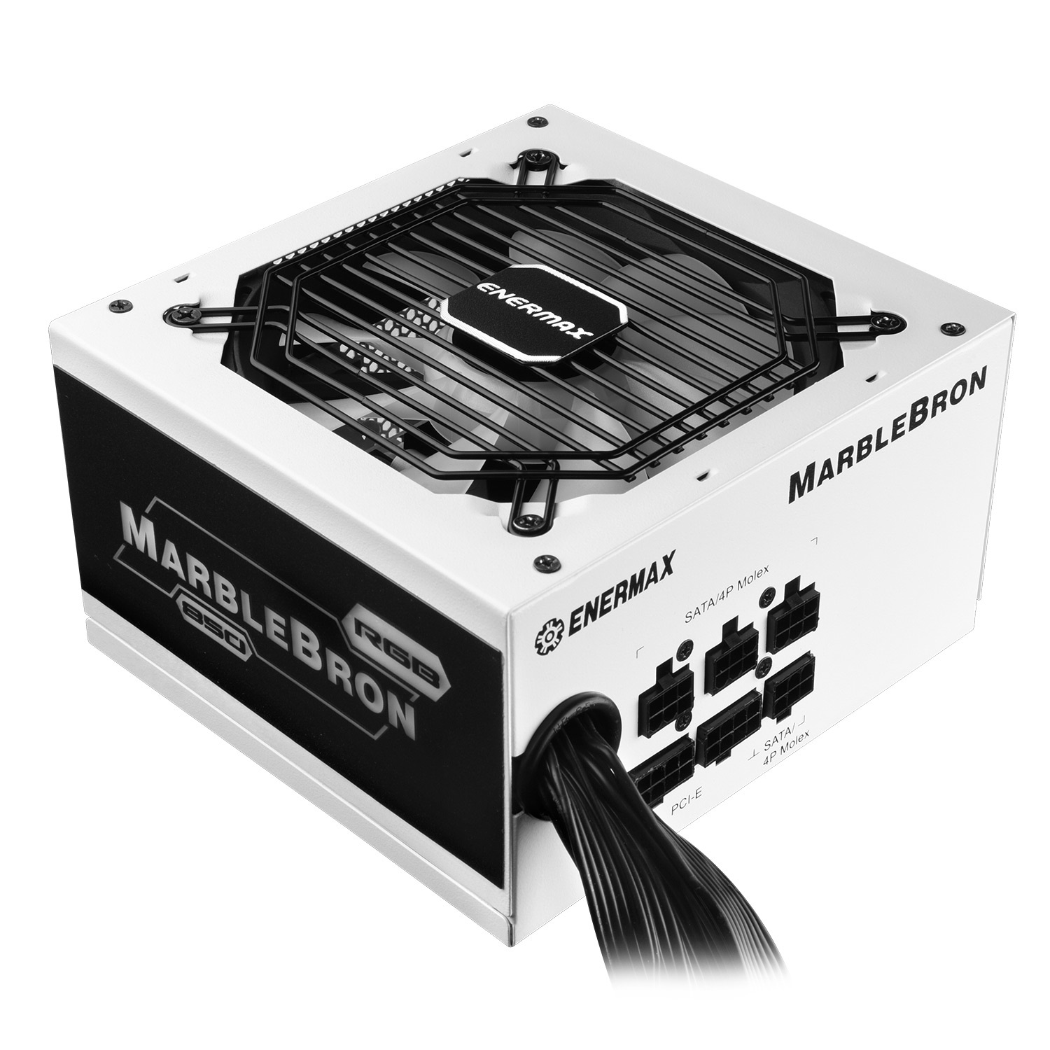 Enermax MARBLEBRON Alimentatore 850W ATX Semi-modulare ARGB 80 PLUS Bronzo Nero e Bianco