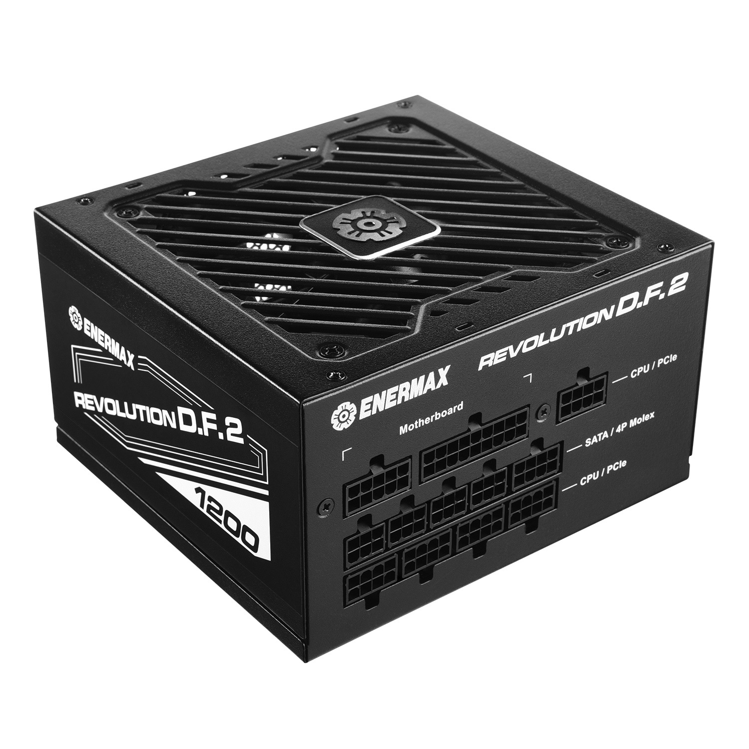 Enermax REVOLUTION D.F. 2 Alimentatore 1200W ATX Completamente Modulare a Basso Rumore - 80 PLUS Gold, Compatibile ATX 3.0 e PCIe 5.0, Funzione Autopulente, Tecnologia DFR