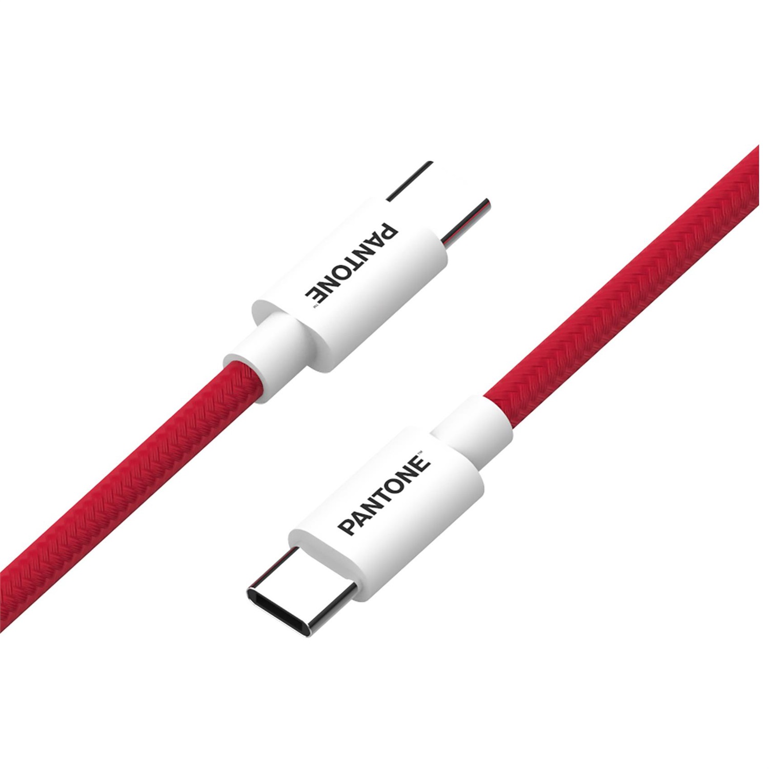 Celly Cavo USB-C a USB-C 1,5 m con Connettore Reversibile, Ricarica Veloce e Trasferimento Dati Rapidi, Nylon Anti-piegamento, Rosso