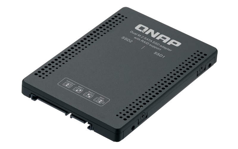 QNAP QDA-A2MAR Contenitore di Unità di Archiviazione Esterno per SSD M.2, SATA 2.5