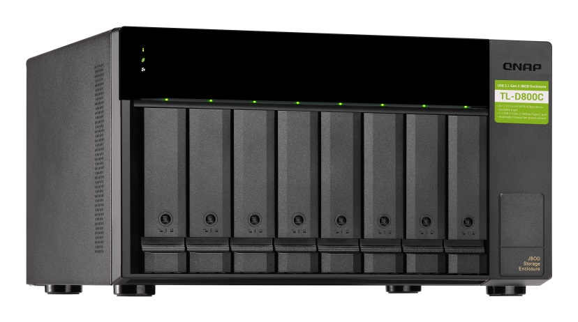 QNAP TL-D800C Contenitore di Unità di Archiviazione Esterno HDD/SSD 8 Baie SATA 3.5