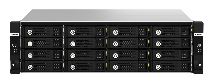 QNAP TL-R1620Sdc Box Esterno HDD/SSD Nero 2.5/3.5 - 16-Bay Rackmount SAS 12Gbps con Hot-swap
