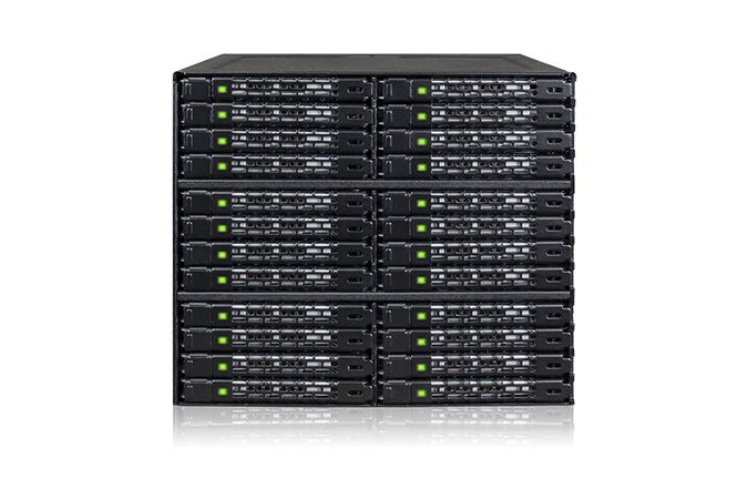 Icy Dock ToughArmor - Gabbia HDD Universale in Metallo Pesante per 24 Bay 2,5