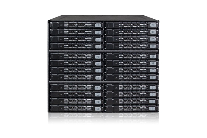 Icy Dock ToughArmor - Gabbia HDD Universale in Metallo Pesante per 24 Bay 2,5