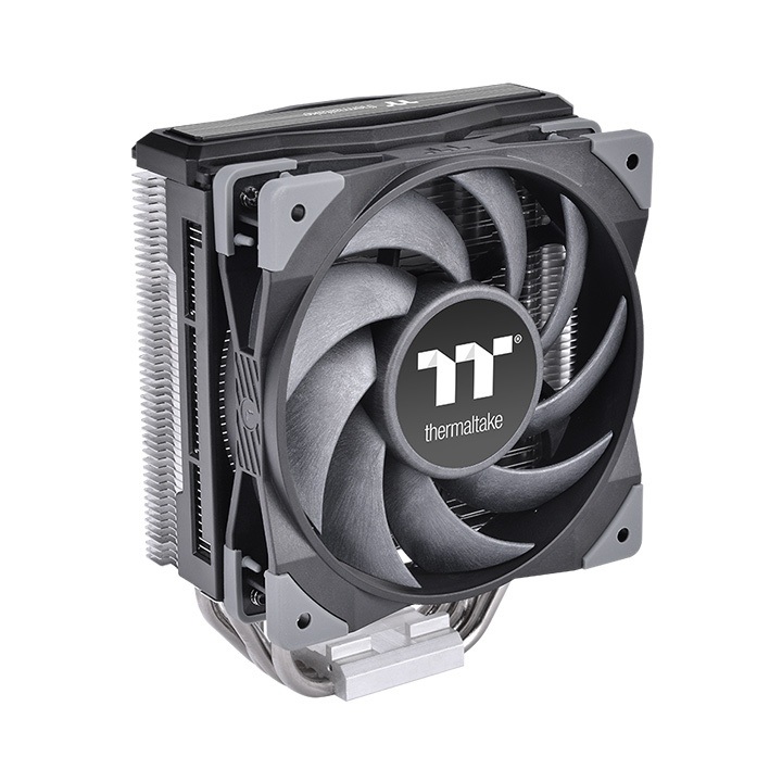 Thermaltake Toughair 310 Dissipatore CPU 12 cm con 4 tubi di calore, 500-2000 Giri/min, 23,6 dB, TDP 170W, Nero e Argento