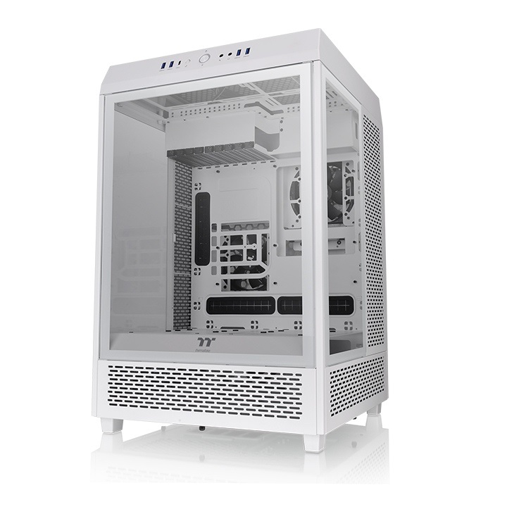 Thermaltake The Tower 500 Midi Tower Bianco - Case PC con Vetro Temperato, Supporto ATX/E-ATX/Micro ATX/Mini-ITX, 2 Ventole da 120mm Preinstallate