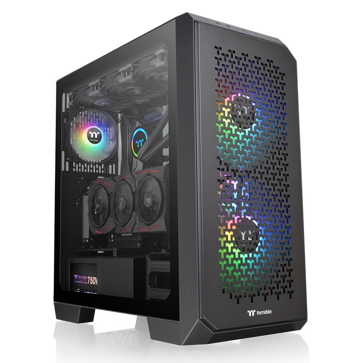 Thermaltake View 300 MX Midi Tower Nero con Vetro Temperato e Ventole ARGB-PWM