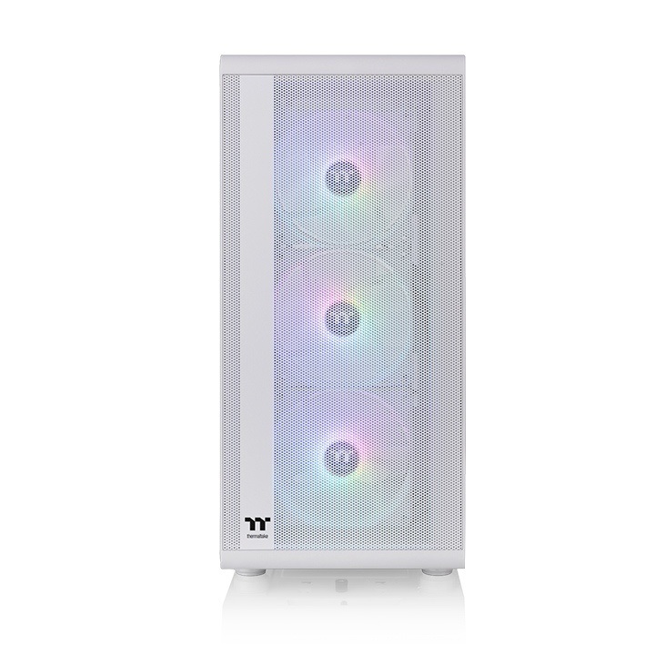 Thermaltake S200 TG ARGB Midi Tower Bianco con 3 Ventole ARGB Lite da 120 mm, Pannello in Vetro Temperato e Controllo Illuminazione