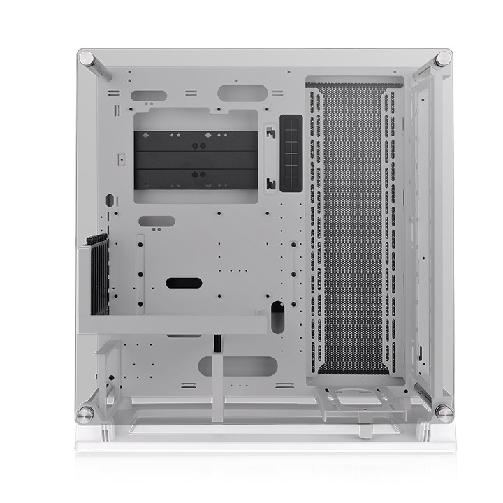 Thermaltake Core P3 TG Pro Snow White - Midi Tower PC Case Bianco con Vetro Temperato, Supporto Radiatori fino a 420 mm e Montaggio Verticale GPU