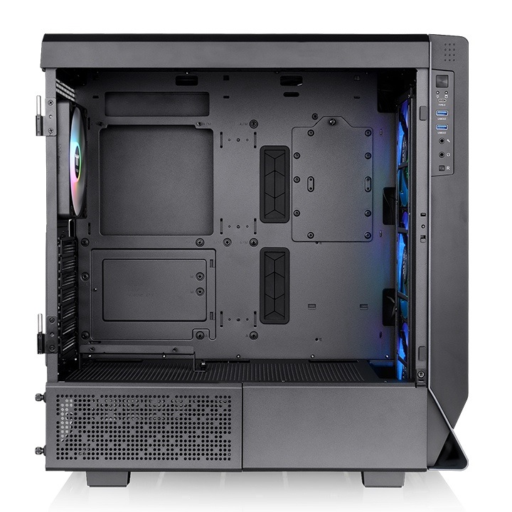 Thermaltake Ceres 500 TG ARGB Midi Tower Nero - Case PC con Vetro Temperato, Ventole ARGB e Supporto per ATX/EATX