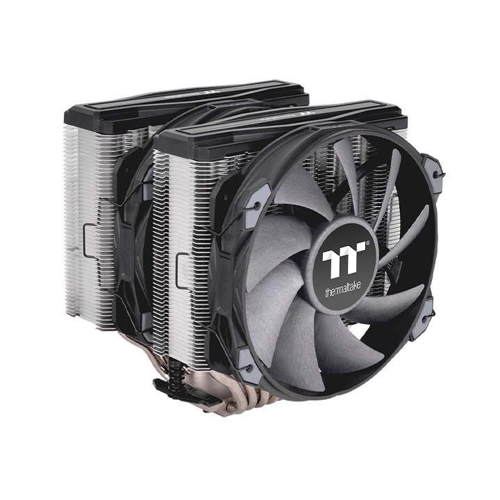Thermaltake TOUGHAIR 710 Raffreddatore d'aria Dual Tower 14 cm con due ventole Toughfan - Compatibile con CPU Intel e AMD