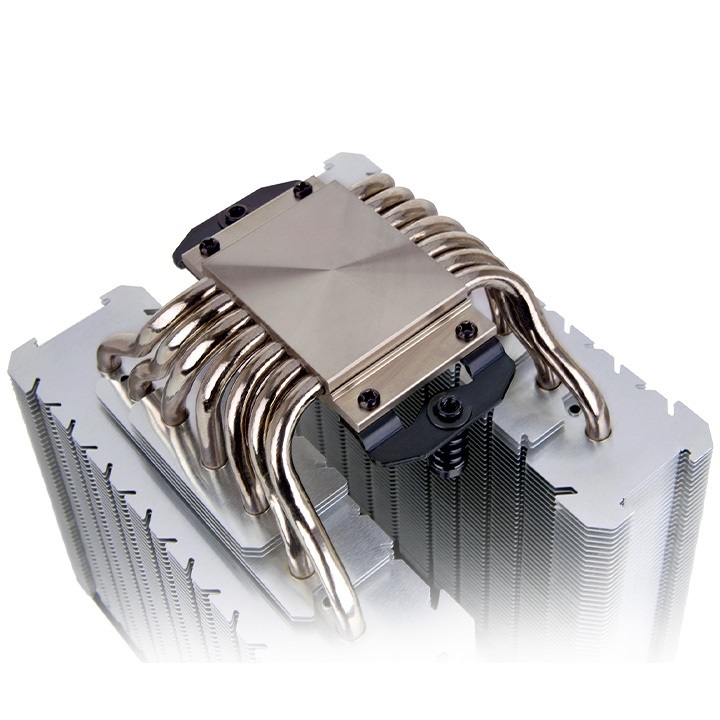 Thermaltake TOUGHAIR 710 Raffreddatore d'aria Dual Tower 14 cm con due ventole Toughfan - Compatibile con CPU Intel e AMD