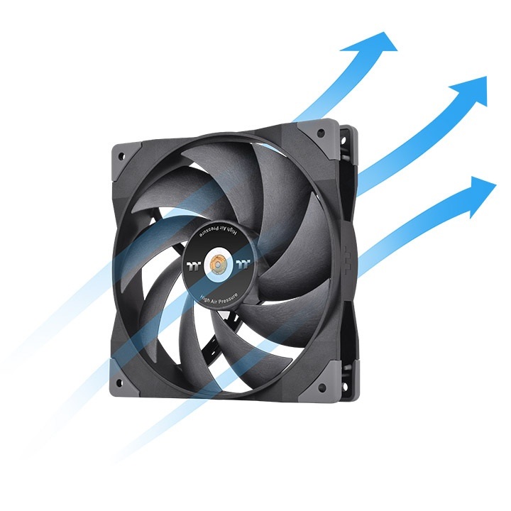 Thermaltake SWAFAN GT14 Ventilatore per PC 14 cm Nero - 2000 Giri/min, 36,1 dB, Pale Intercambiabili