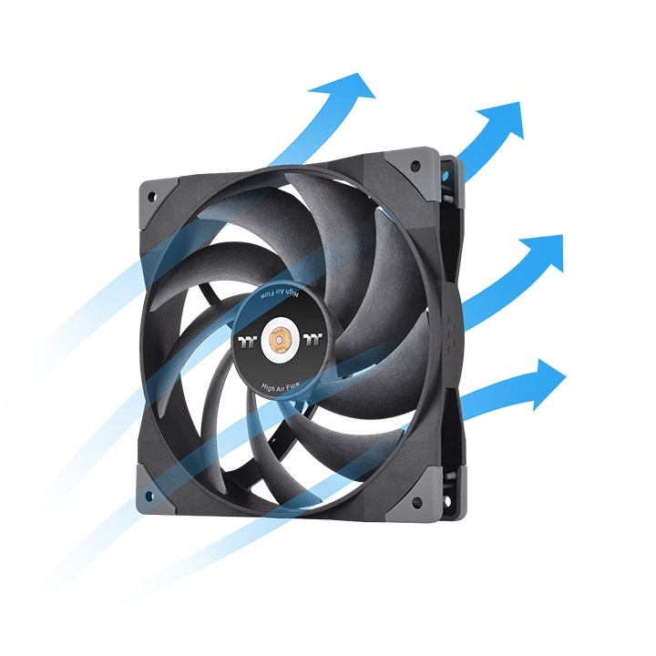 Thermaltake SWAFAN GT14 Ventilatore per PC 14 cm Nero - 2000 Giri/min, 36,1 dB, Pale Intercambiabili
