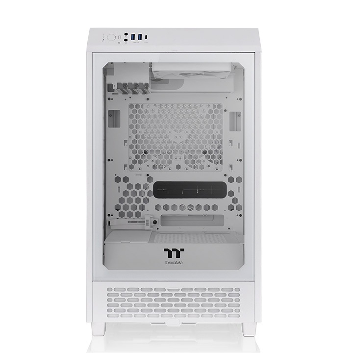 Thermaltake The Tower 200 Mini Tower Bianco con Vetro Temperato e Ventole da 140 mm
