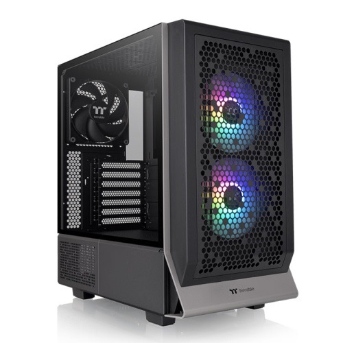 Thermaltake Ceres 300 TG ARGB Midi Tower Nero con Vetro Temperato, Compatibile ATX/E-ATX/Micro ATX/Mini-ITX, 2 Ventole ARGB da 140mm