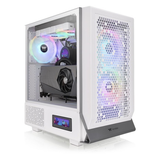 Thermaltake Ceres 300 TG ARGB Midi Tower Bianco con Vetro Temperato e Ventole ARGB Preinstallate