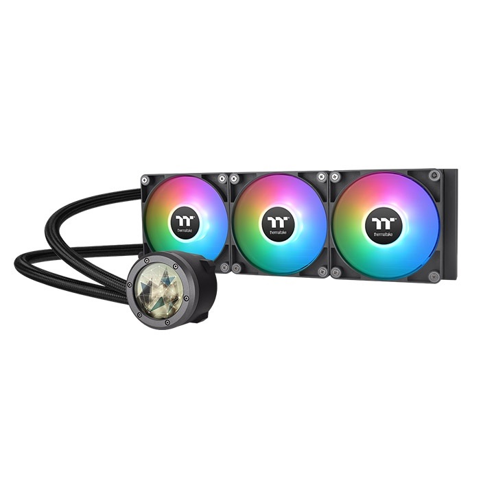 Thermaltake TH360 V2 Ultra ARGB Sync Raffreddatore di liquidi tutto in uno 12 cm con display LCD