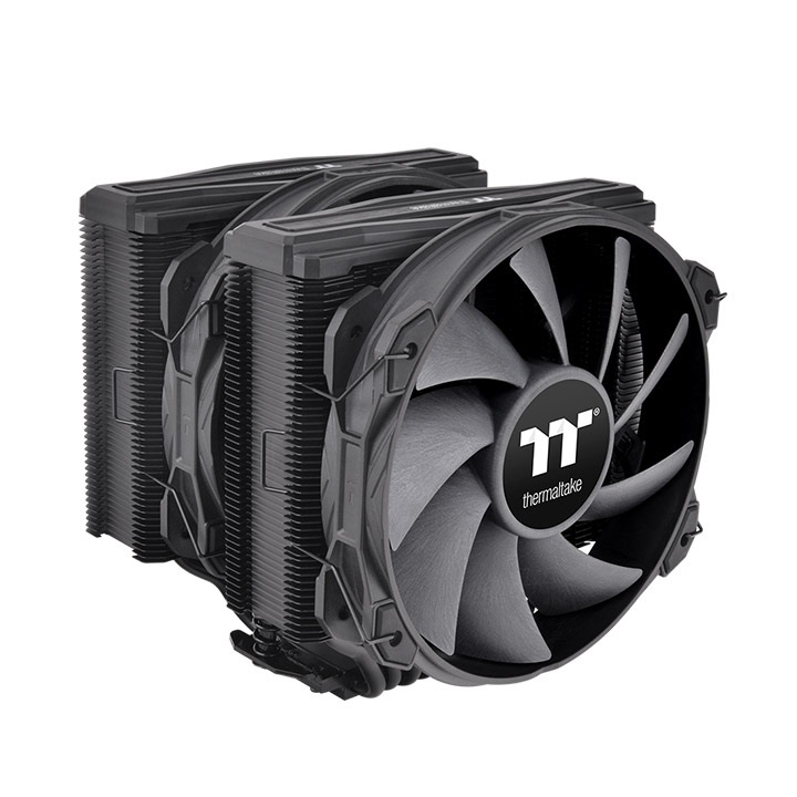Thermaltake TOUGHAIR 710 Raffreddatore d'Aria per CPU 14 cm Nero con Doppia Ventola e Velocità Massima di 1400 Giri/min