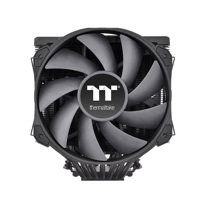 Thermaltake TOUGHAIR 710 Raffreddatore d'Aria per CPU 14 cm Nero con Doppia Ventola e Velocità Massima di 1400 Giri/min