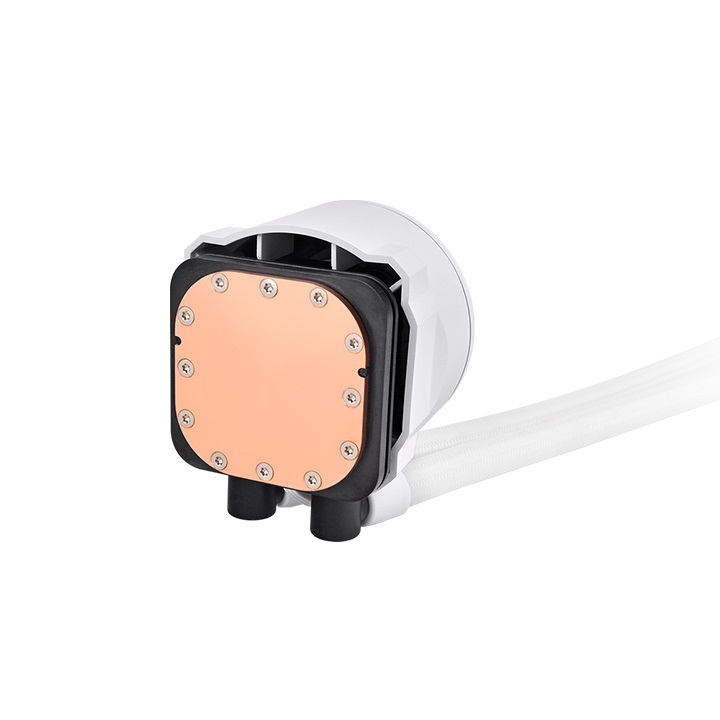 Thermaltake TH240 V2 ARGB Sync CPU Liquid Cooler Snow Edition - Kit di raffreddamento a liquido 24 cm Bianco con design a specchio infinito