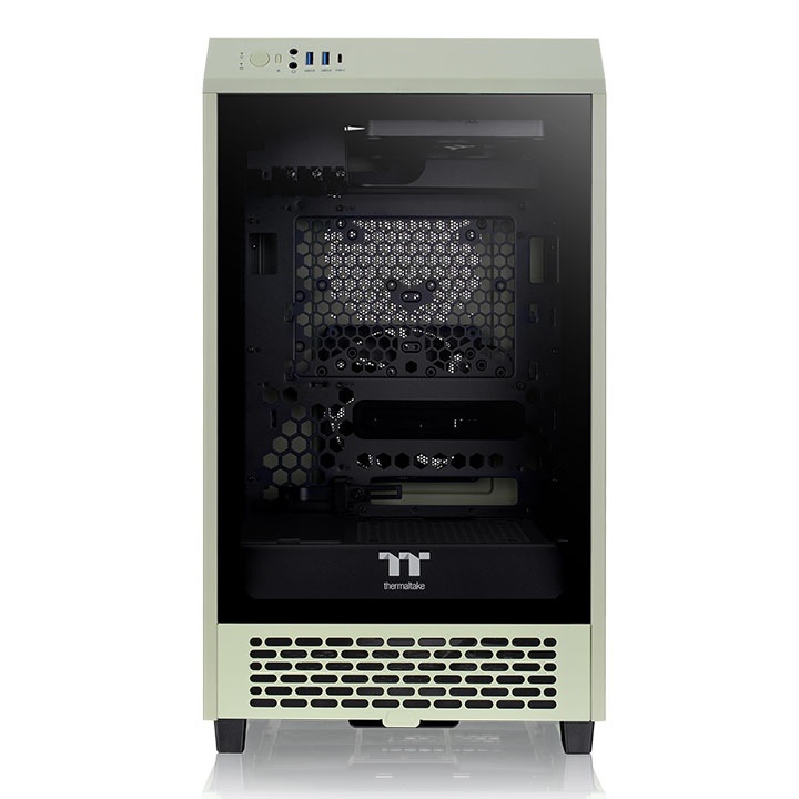 Thermaltake The Tower 200 Mini Chassis Mini-ITX Verde Matcha con Vetro Temperato e Ventole da 140 mm