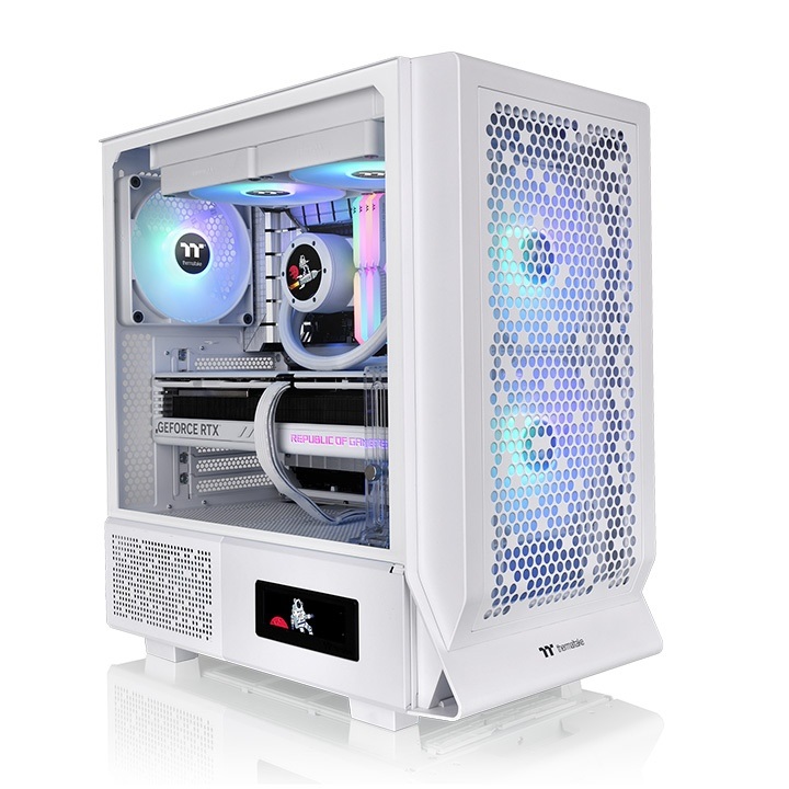 Thermaltake Ceres 330 TG ARGB Midi Tower Bianco con Ventole ARGB e Pannello in Vetro Temperato
