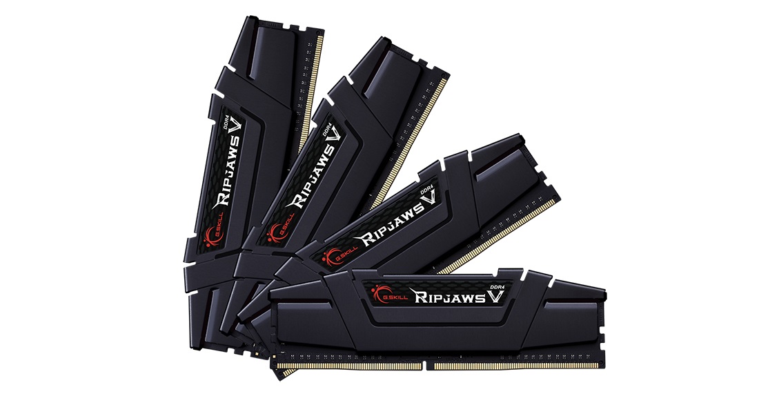G.Skill Ripjaws V F4-2666C19Q-128GVK - Memoria 128 GB (4 x 32 GB) DDR4 2666 MHz, Latenza CAS 19