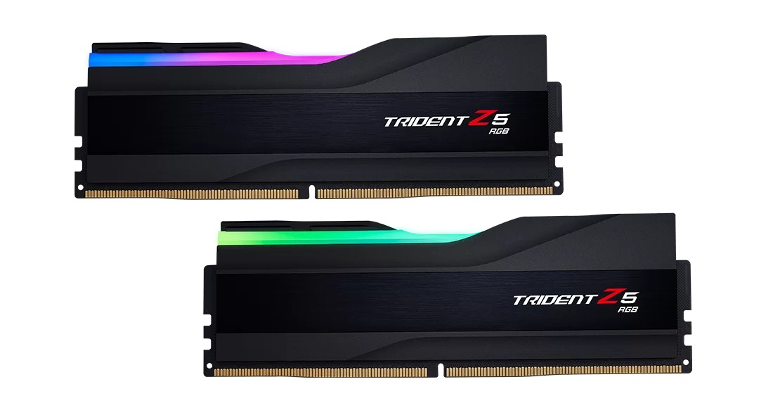 G.Skill Trident Z5 RGB F5-6000J4048F24GX2-TZ5RK Memoria 48 GB (2 x 24 GB) DDR5 6000 MHz CL40 XMP 3.0 Nero