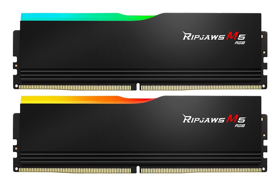 G.Skill Ripjaws M5 RGB F5-6000J3636F16GX2-RM5RK - Memoria RAM 32 GB (2 x 16 GB) DDR5 6000 MHz, 288-pin DIMM, CL36, Intel XMP